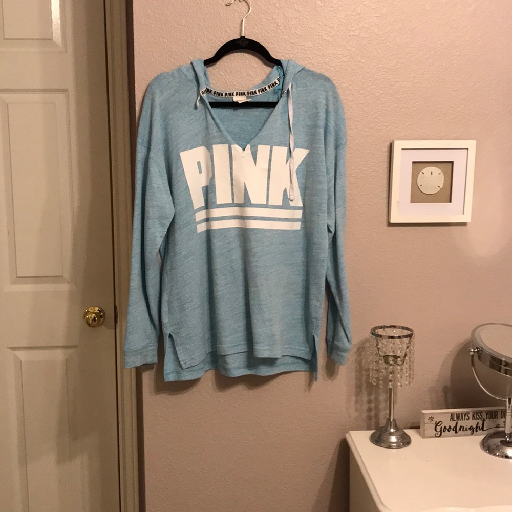 Blue Victoria’s Secret hoodie
